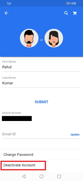 Delete Flipkart Account