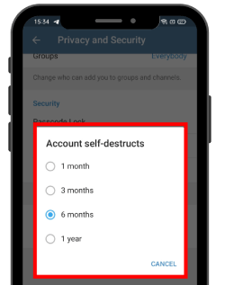 remove telegram